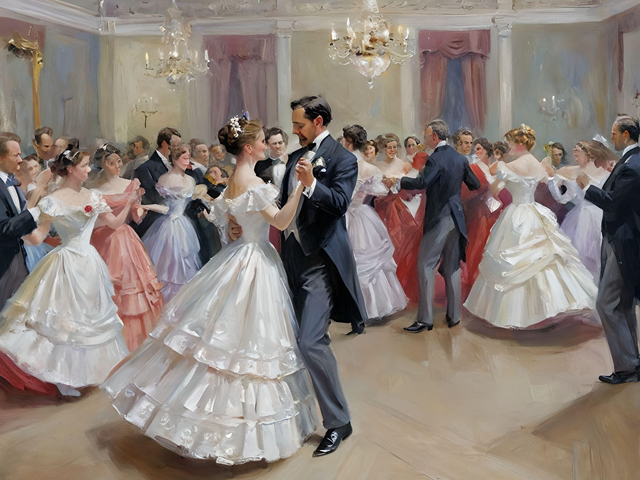 Victorian wedding dance